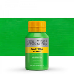 WINSOR & NEWTON : GALERIA : ACRYLIC PAINT : 500ML : PERMANENT GREEN LIGHT - Al Masam Stationery LLC