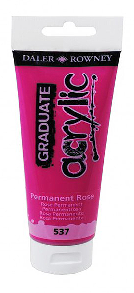 Daler Rowney Graduate Acrylic Color PERMANENT ROSE - Al Masam Stationery LLC