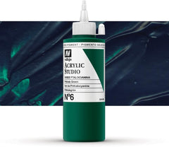 Vallejo Acrylic Studio 6: 200 Ml. Phthalo Green