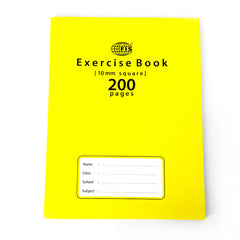 FIS EXERCISE BOOK 200 PAGES 10MM SQUARES FSEBSQ10200N
