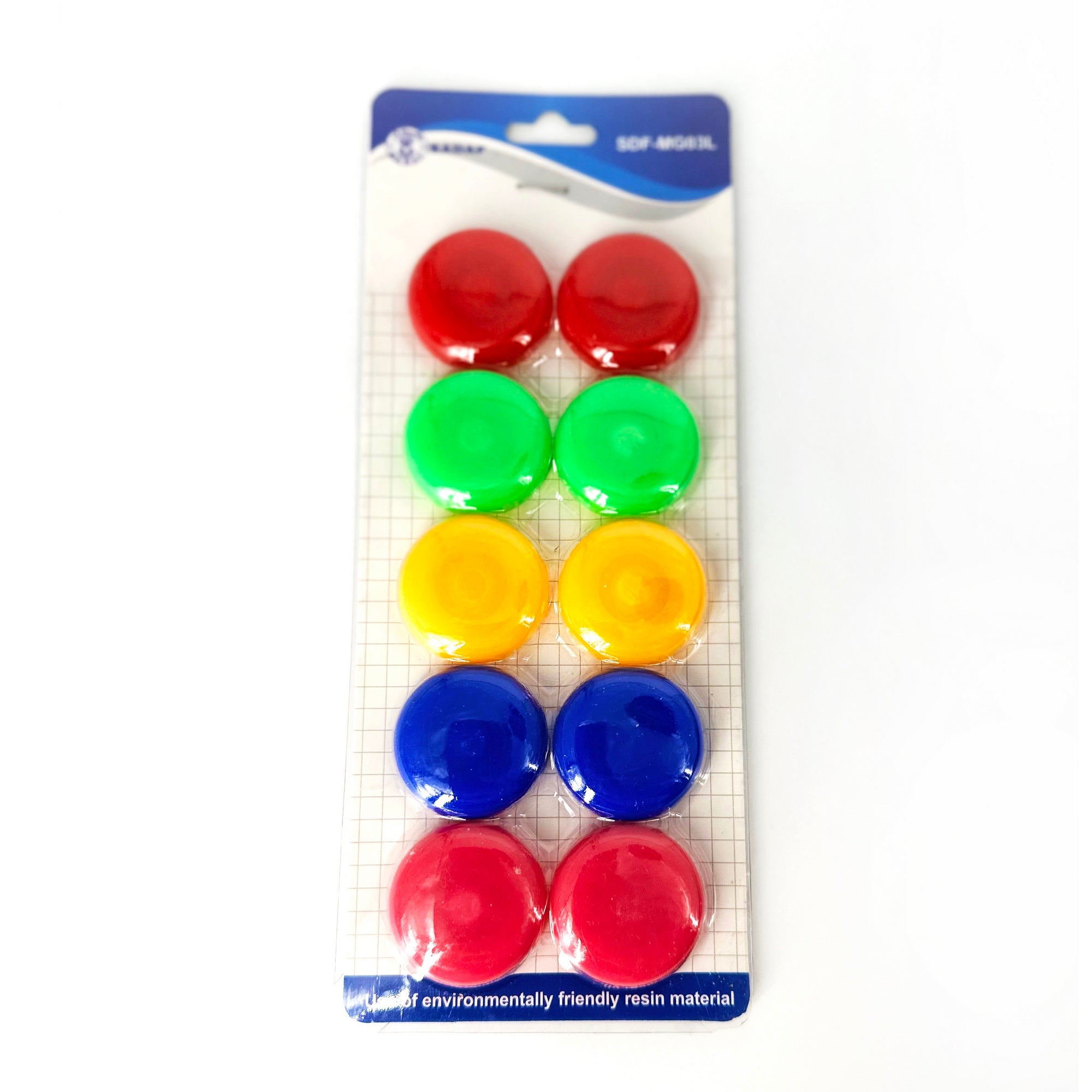 Magnets Asstd Color 10pc 35mm SDF-MG03L - Al Masam Stationery LLC