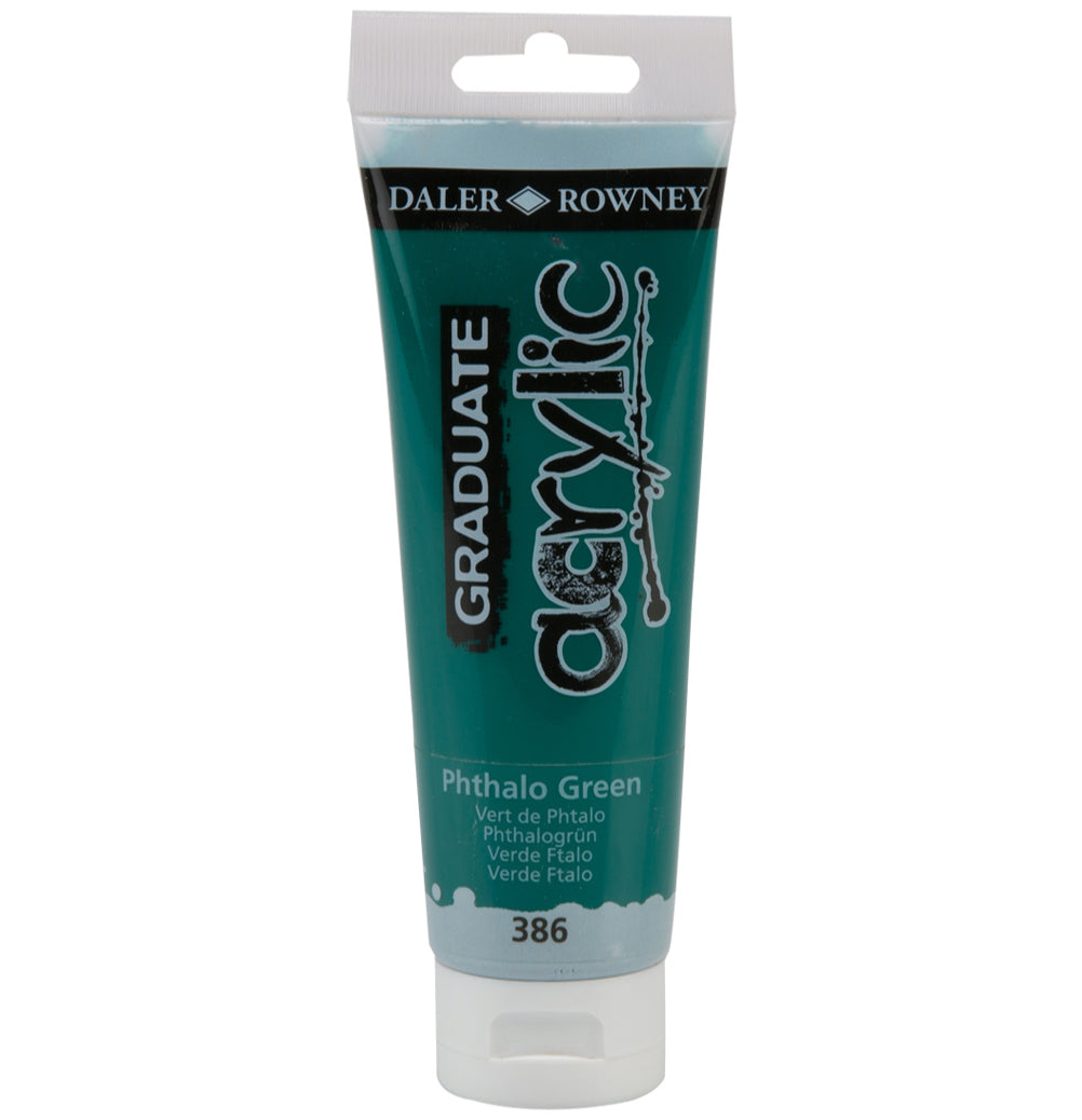 Daler Rowney Graduate Acrylic Color PHTHALO GREEN - Al Masam Stationery LLC