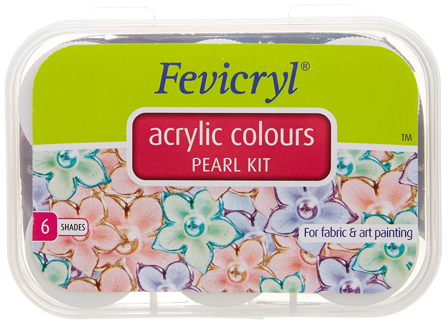 Pidilite Acryl Color Pearl 10ml Kit Set of 6 colors Secondary image