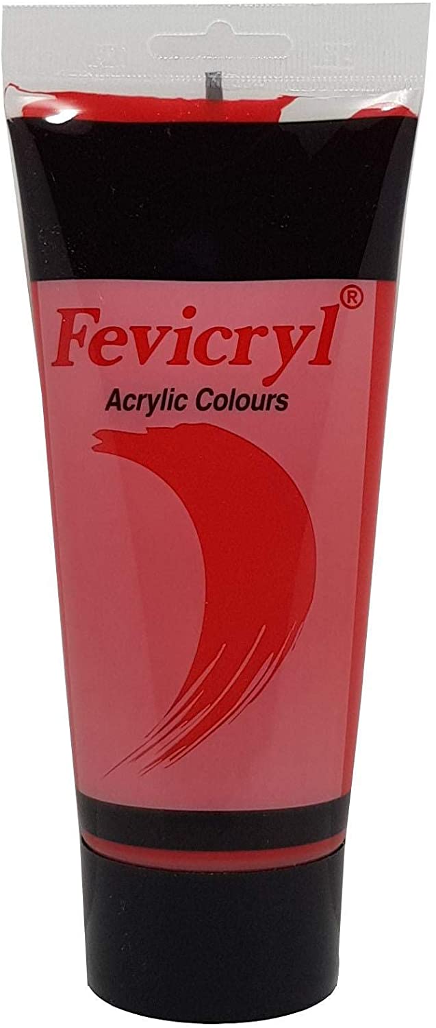 Pidilite Fevicryl Acrylic Color 200ml Cadmium Red - Al Masam Stationery LLC Main image