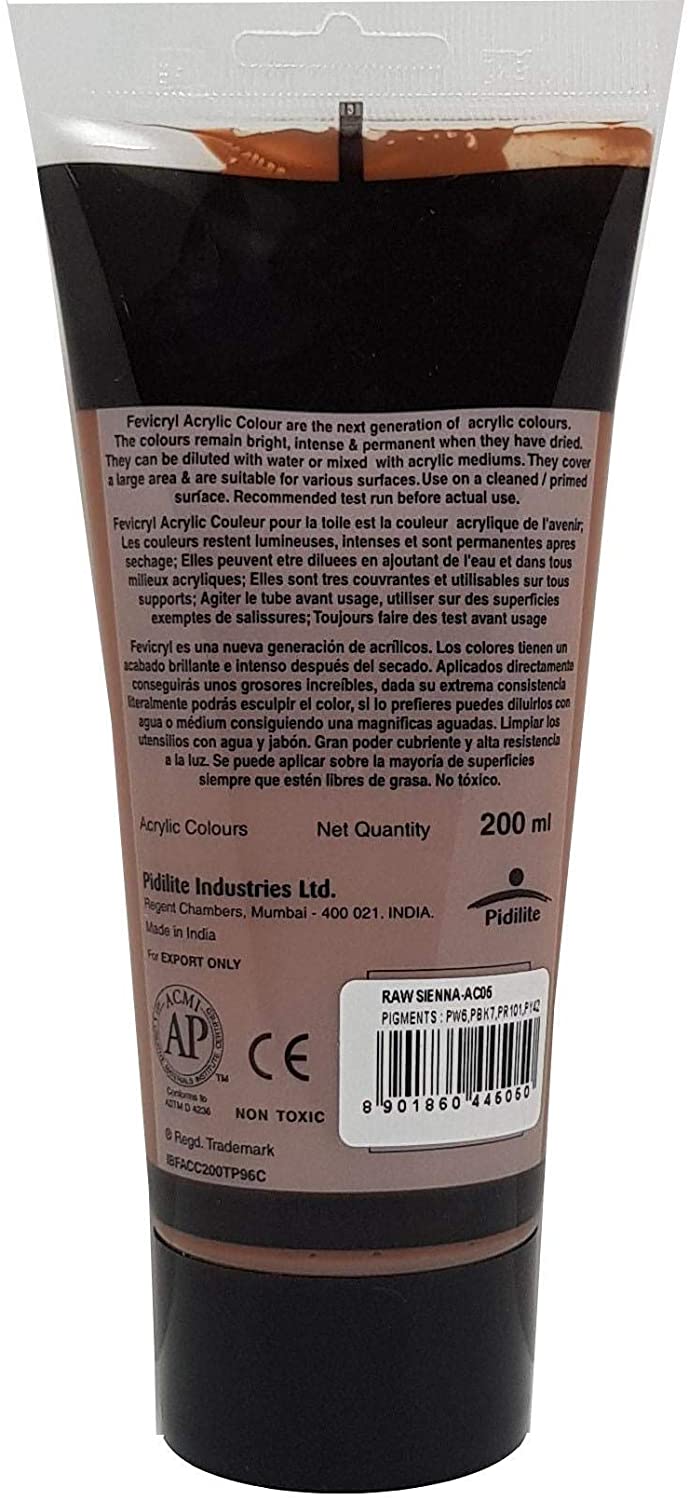 Pidilite Fevicryl Acrylic Color 200ml Raw Siena Secondary image