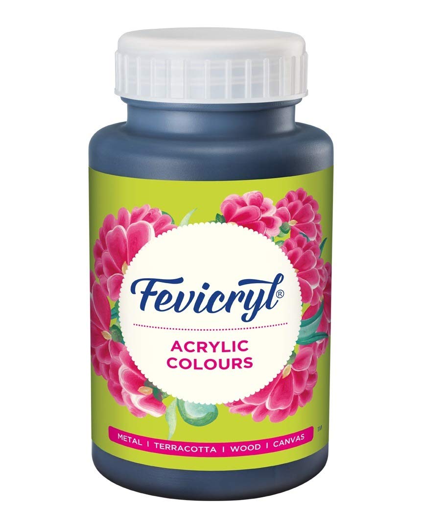 Pidilite Fevicryl Acrylic Color 500ml Black - Al Masam Stationery LLC Main image