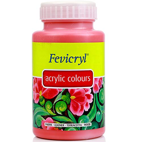 Pidilite Fevicryl Acrylic Color 500ml Crimson - Al Masam Stationery LLC Main image