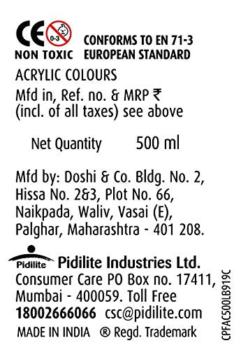 Pidilite Fevicryl Acrylic Color 500ml Turquoise Blue Secondary image