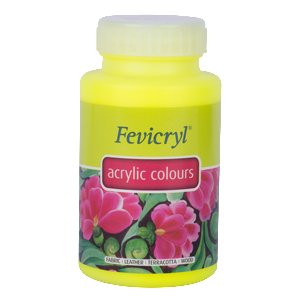 Pidilite Fevicryl Acrylic Color 500ml Yellow Ochre - Al Masam Stationery LLC Main image