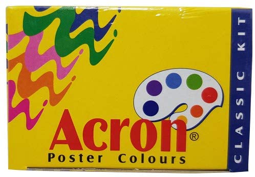 Pidilite Poster Color Acron Classic Set of 6 Colors - Al Masam Stationery LLC Main image