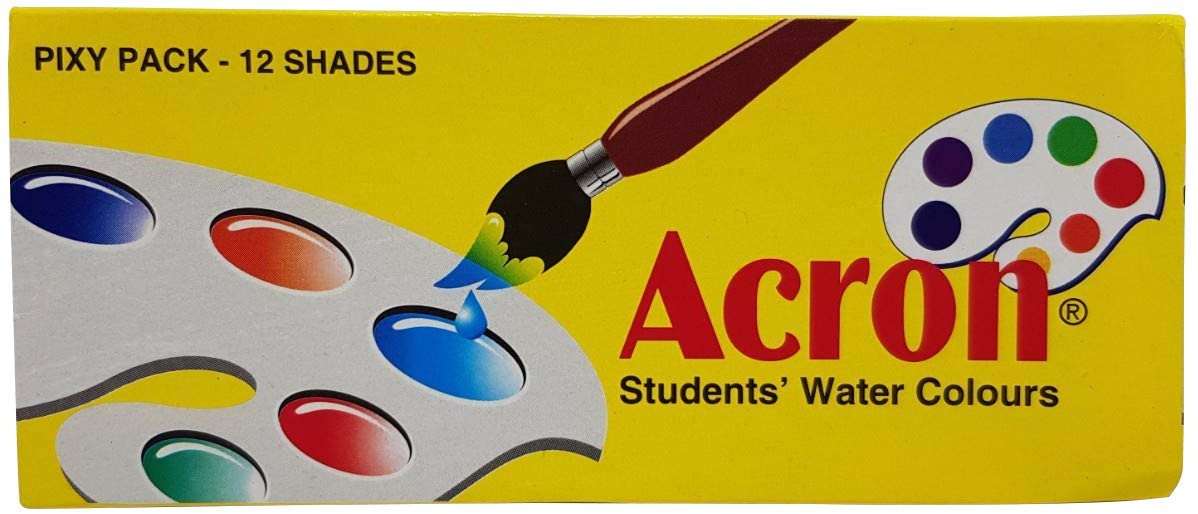 Pidilite Water Color Acron 5ml Set of 12 Colors - Al Masam Stationery LLC Main image
