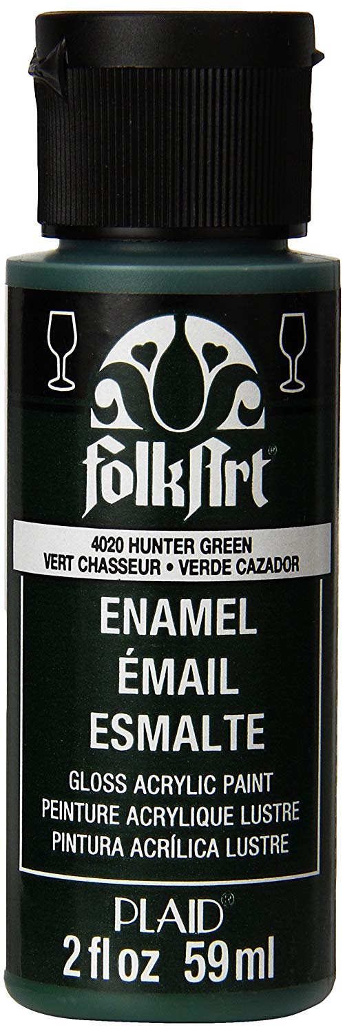 Folkart Enamel Gloss Acrylic Paints Hunter Green - Al Masam Stationery LLC Main image