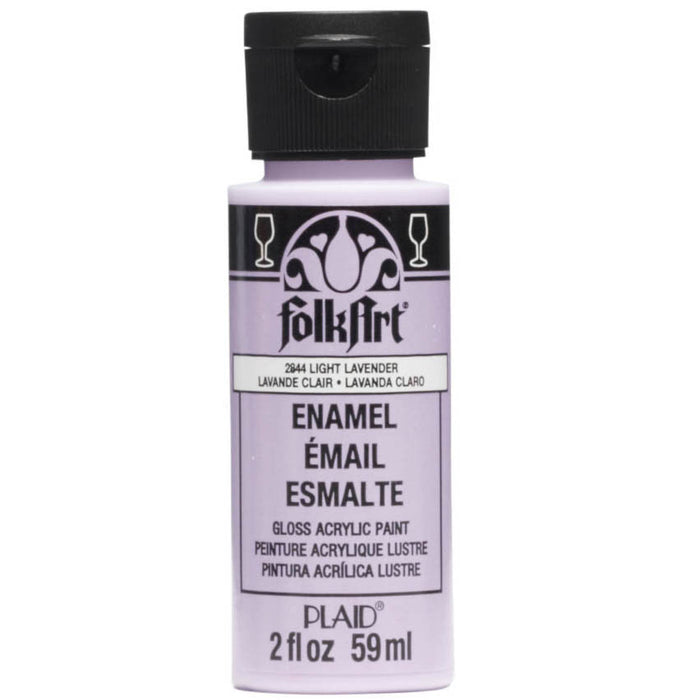 Folkart Enamel Gloss Acrylic Paints Light Lavender - Al Masam Stationery LLC