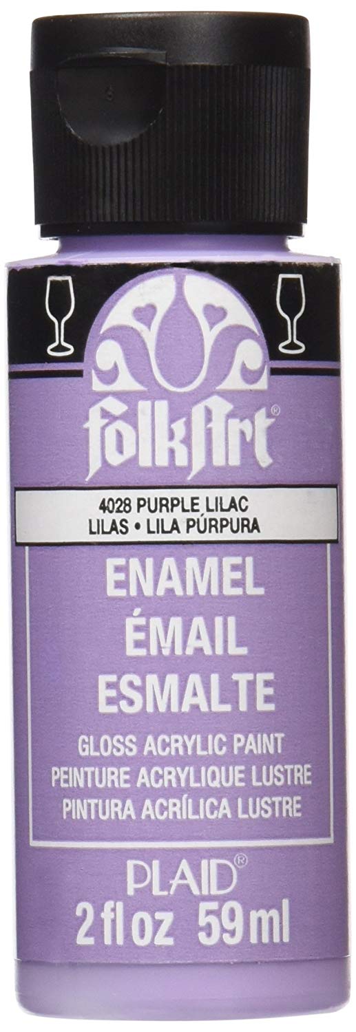 Folkart Enamel Gloss Acrylic Paints Purple Lilac - Al Masam Stationery LLC Main image