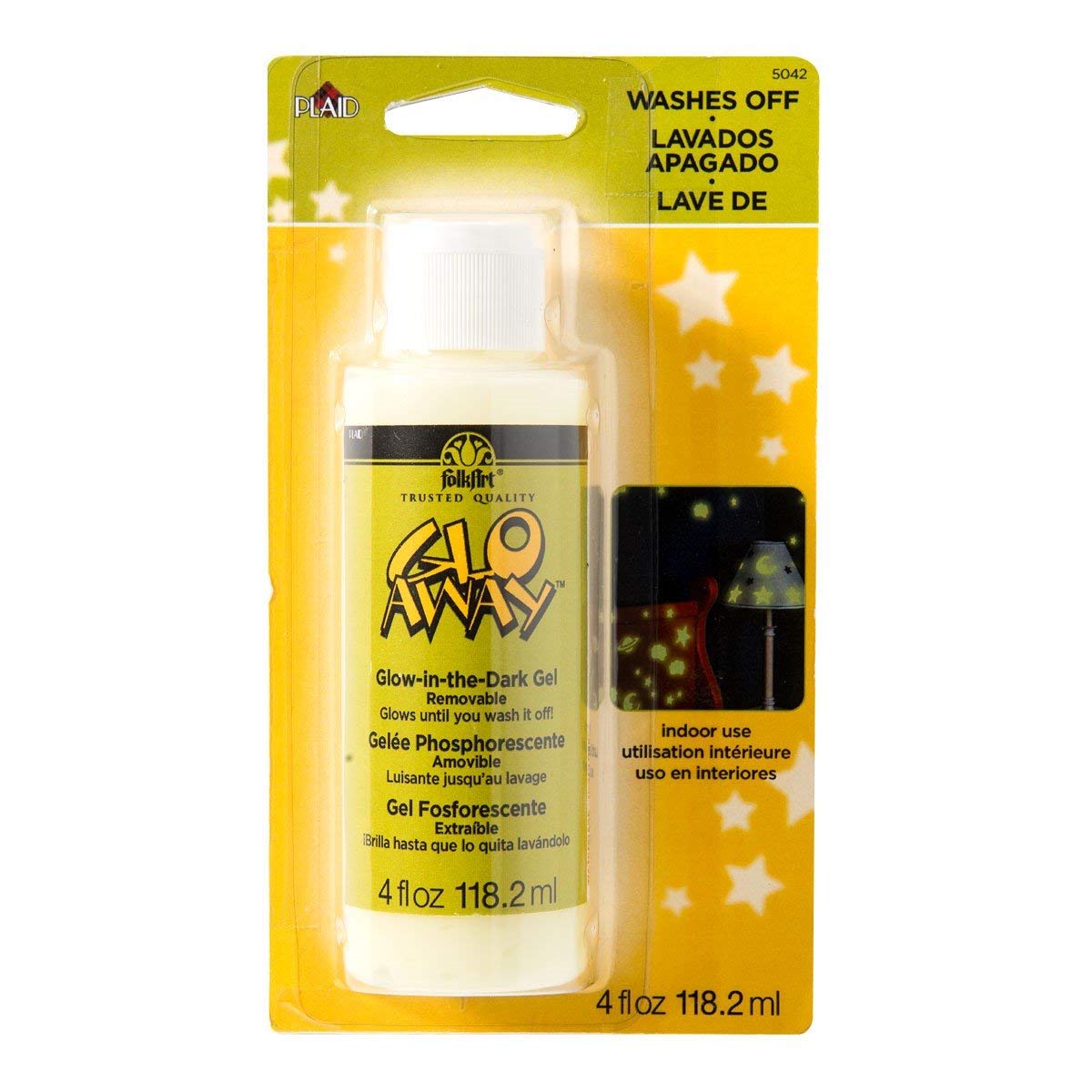 Folkart Glow In Dark Acrylic Paints Glow In The Dark Gel Paints 4Oz. - Al Masam Stationery LLC Main image