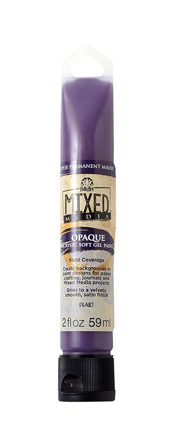 Opaque Acrylic Soft Gel Paint - Permanent Mauve - Al Masam Stationery LLC