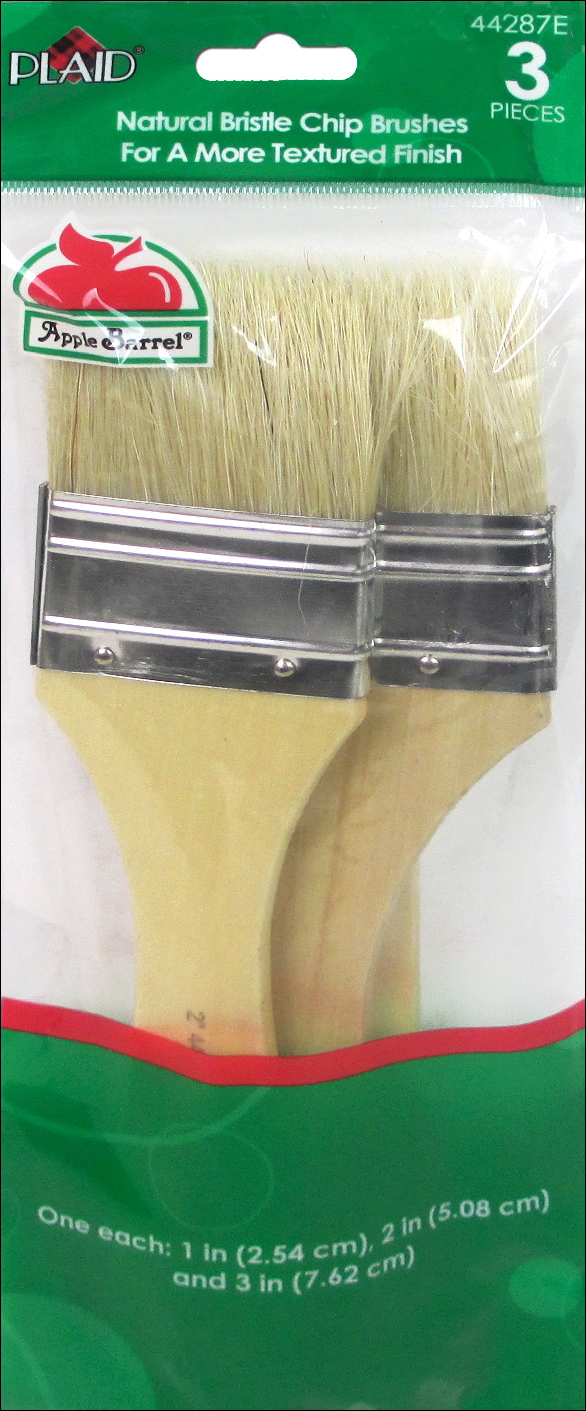 Brush Set,3P Nat Bristle Chip - Al Masam Stationery LLC Main image