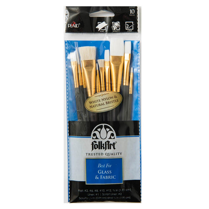 Flokart Brushes - Glass And Fabric Set - Al Masam Stationery LLC
