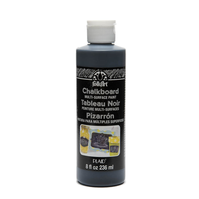 Folkart Chalkboard Multi Surface Paints Chalkboard Multi Surface Black 8Oz. - Al Masam Stationery LLC
