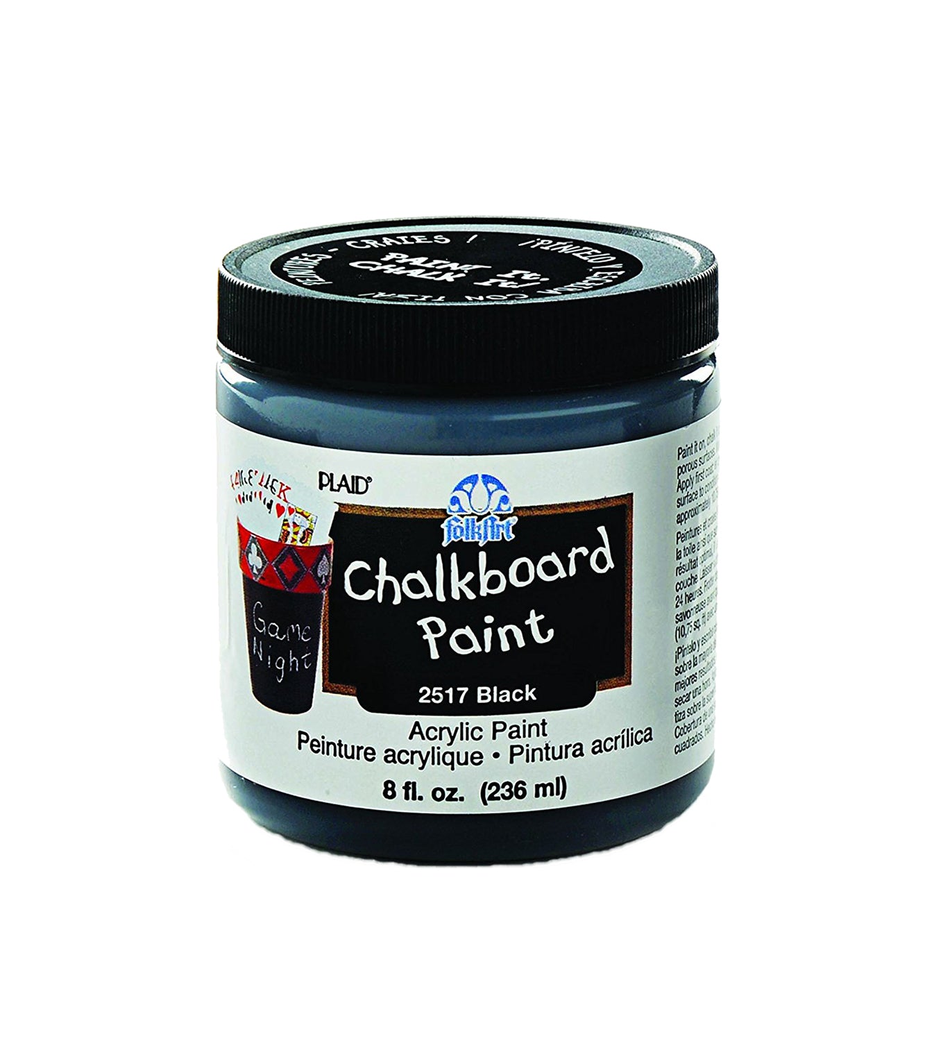 Folkart Chalkboard Acrylic Paints Black - Al Masam Stationery LLC Main image