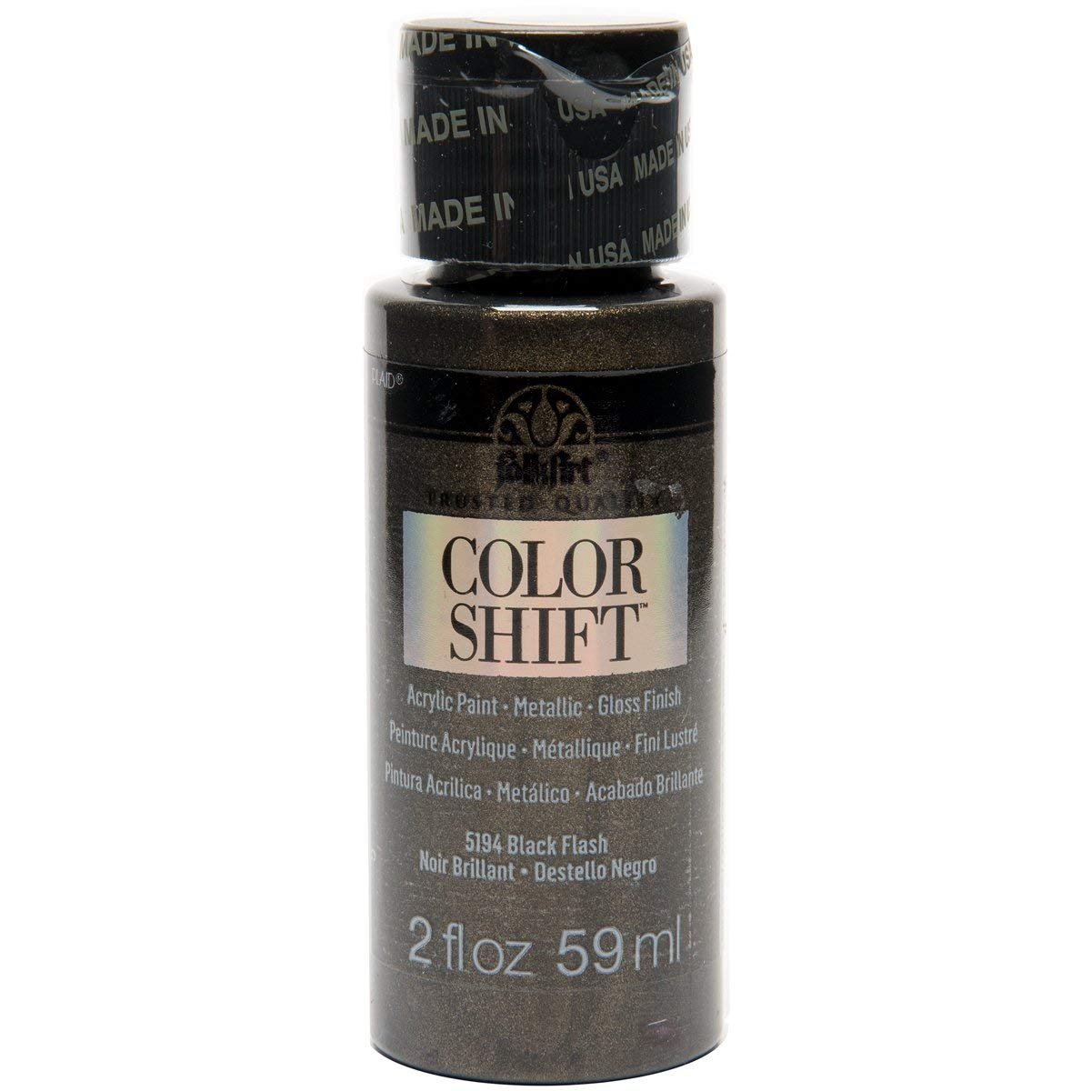 Folkart Color Shift Acrylic Paints Black Flash - Al Masam Stationery LLC