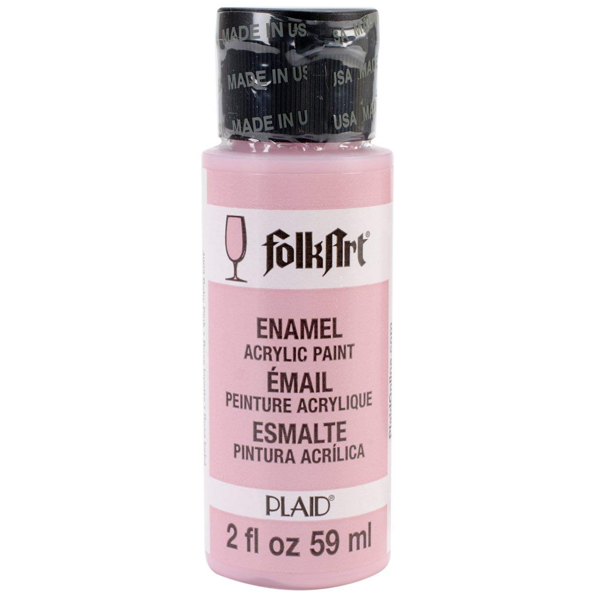 Folkart Enamel Gloss Acrylic Paints Baby Pink - Al Masam Stationery LLC Main image
