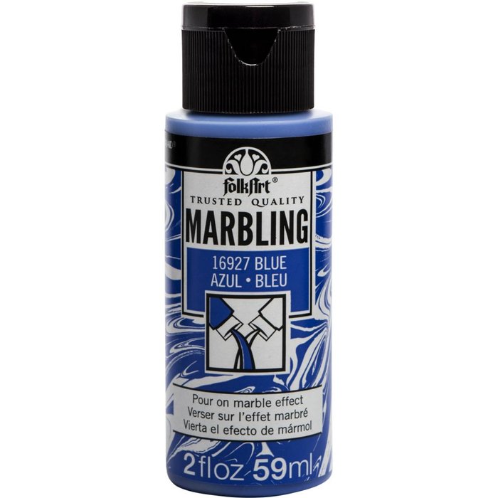 Folkart Marbling Paint Water-Based Blue Color 59Ml - MSP 16927 - Al Masam Stationery LLC Main image