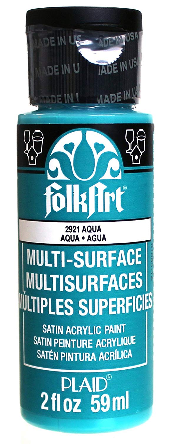 Folkart Multi-Surface Paint - Aqua - Al Masam Stationery LLC Main image