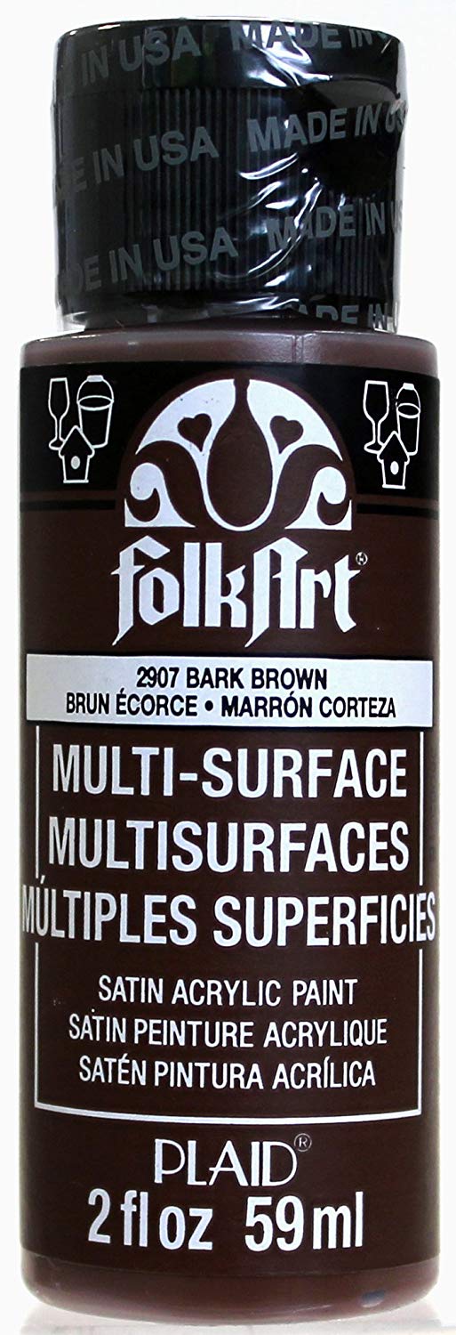 Folkart Multi-Surface Paint - Bark Brown - Al Masam Stationery LLC Main image