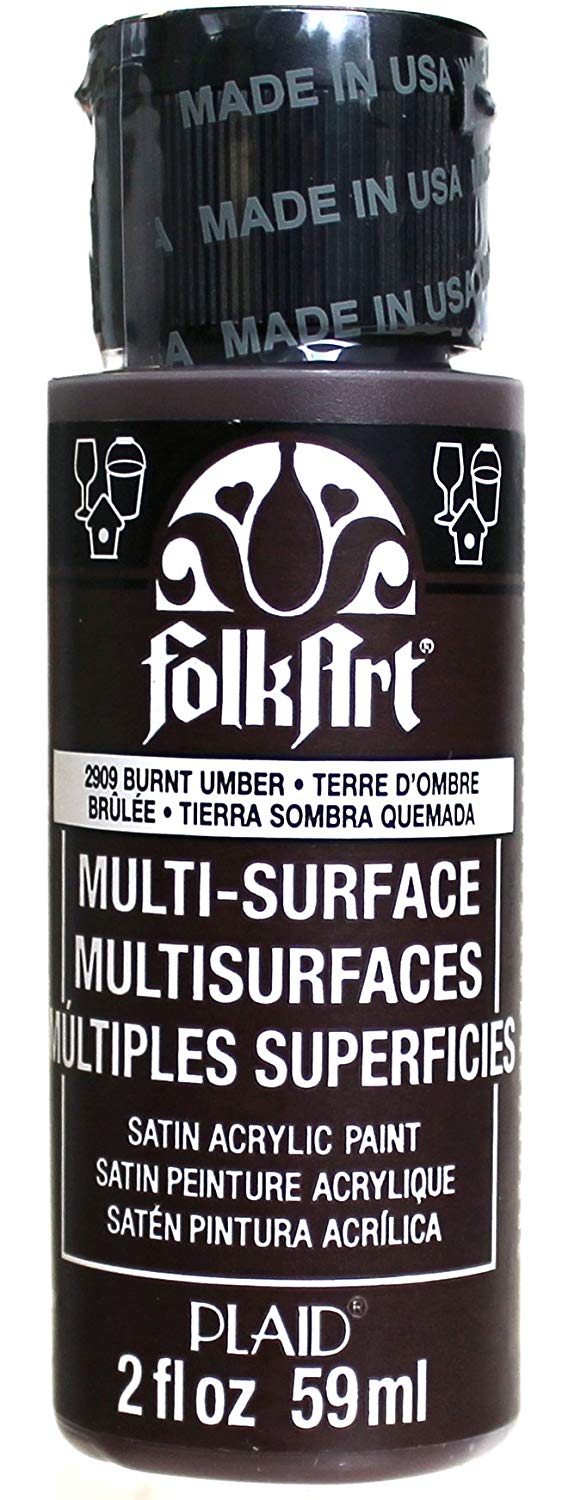 Folkart Multi-Surface Paint - Burnt Umber - Al Masam Stationery LLC Main image