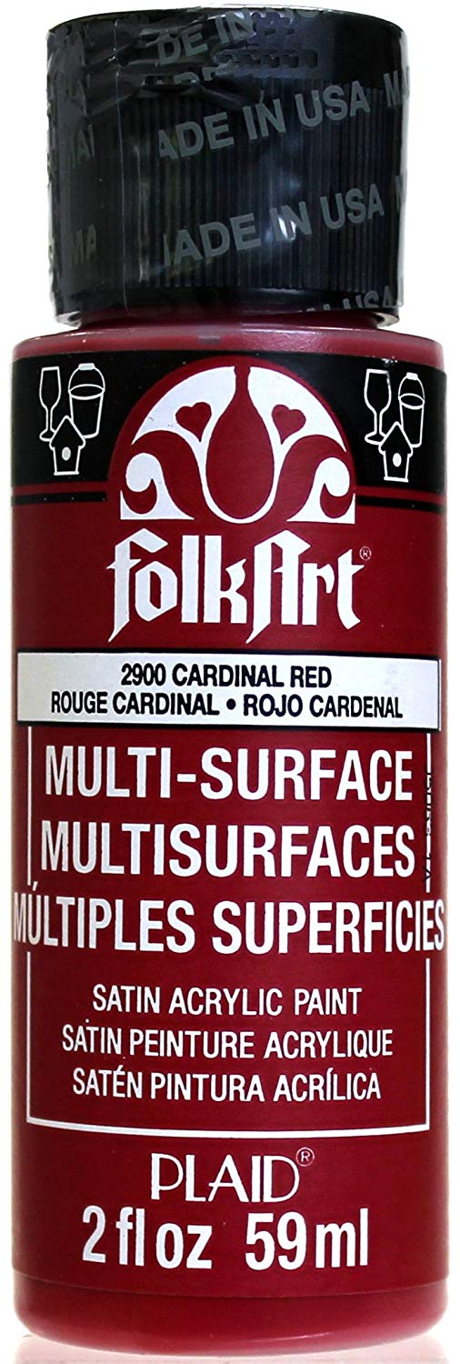 Folkart Multi-Surface Paint -Cardinal Red - Al Masam Stationery LLC Main image
