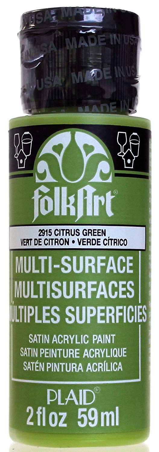 Folkart Multi-Surface Paint - Citrus Green - Al Masam Stationery LLC Main image
