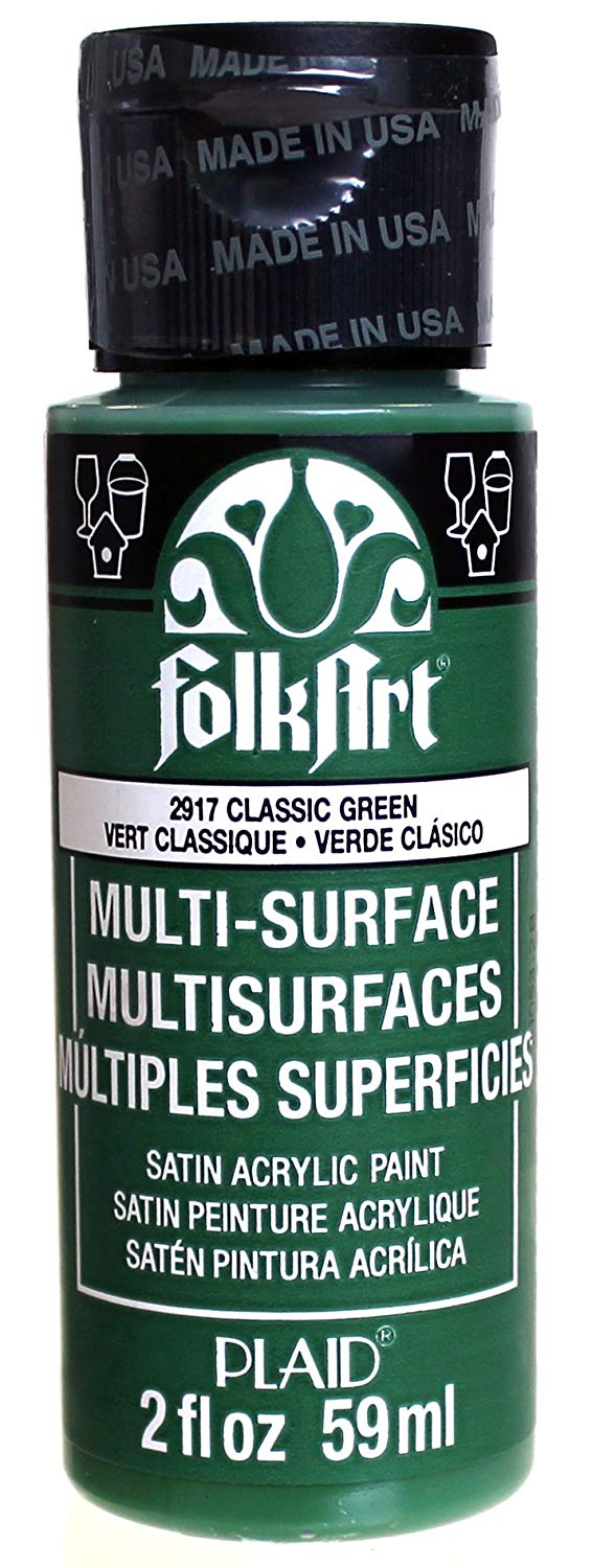 Folkart Multi-Surface Paint - Classic Green - Al Masam Stationery LLC Main image