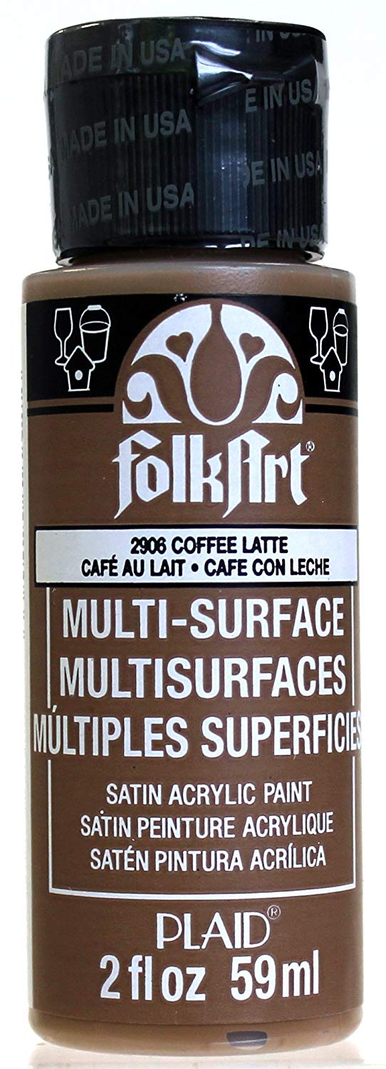 Folkart Multi-Surface Paint - Coffee Latte - Al Masam Stationery LLC Main image