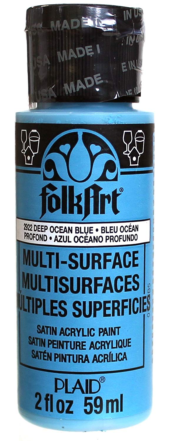 Folkart Multi-Surface Paint - Deep Ocean Blue - Al Masam Stationery LLC Main image
