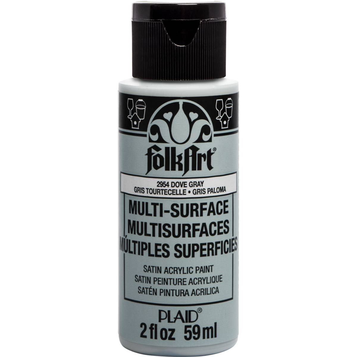 Folkart Multi-Surface Paint - Dove Gray - Al Masam Stationery LLC Main image