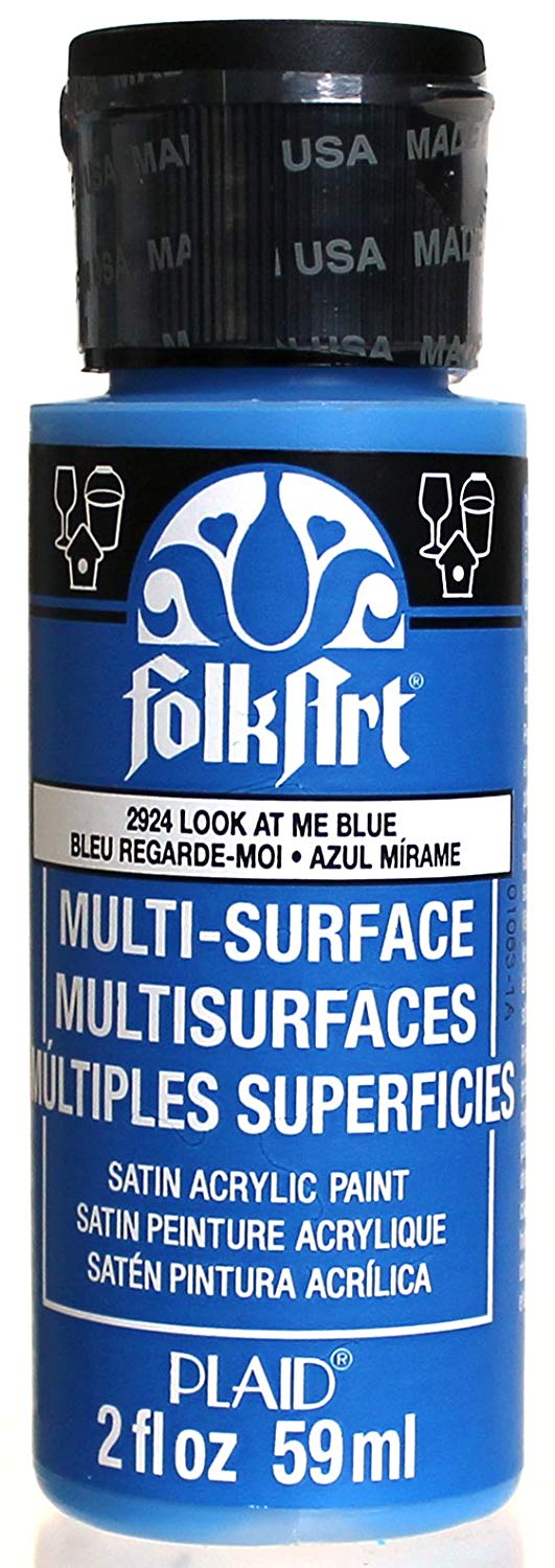 Folkart Multi-Surface Paint - Look At Me Blue - Al Masam Stationery LLC Main image