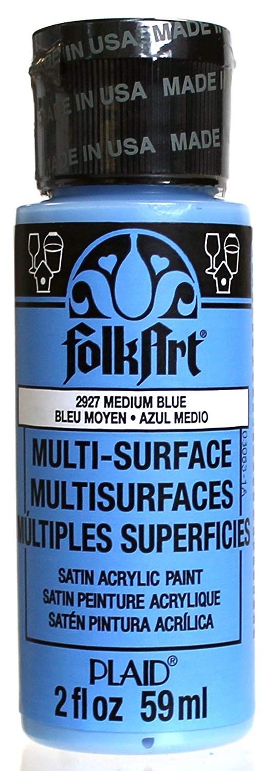 Folkart Multi-Surface Paint - Medium Blue - Al Masam Stationery LLC Main image