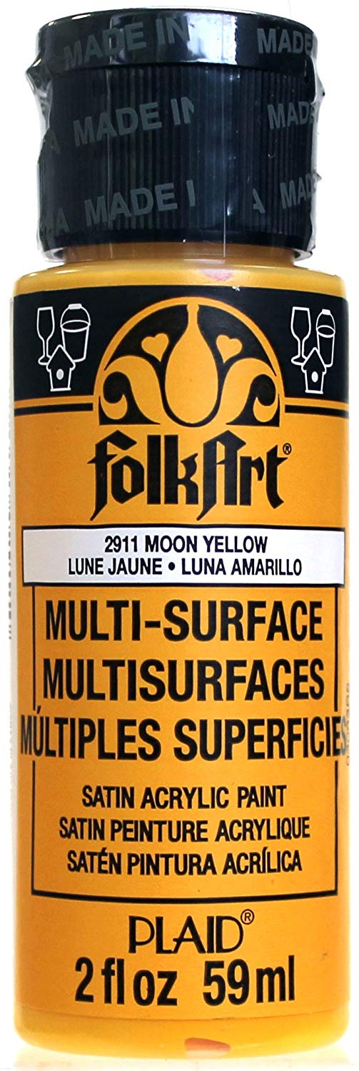 Folkart Multi-Surface Paint - Moon Yellow - Al Masam Stationery LLC Main image