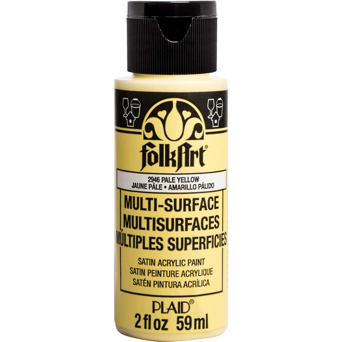 Folkart Multi-Surface Paint - Pale Yellow - Al Masam Stationery LLC Main image