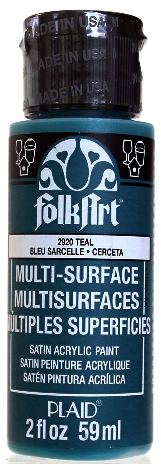 Folkart Multi-Surface Paint - Teal - Al Masam Stationery LLC Main image