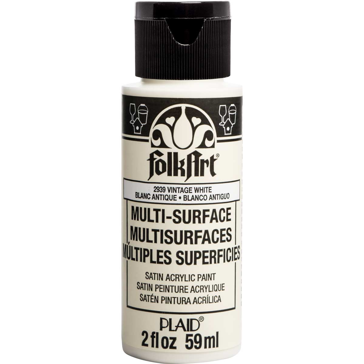 Folkart Multi-Surface Paint - Vintage White - Al Masam Stationery LLC Main image
