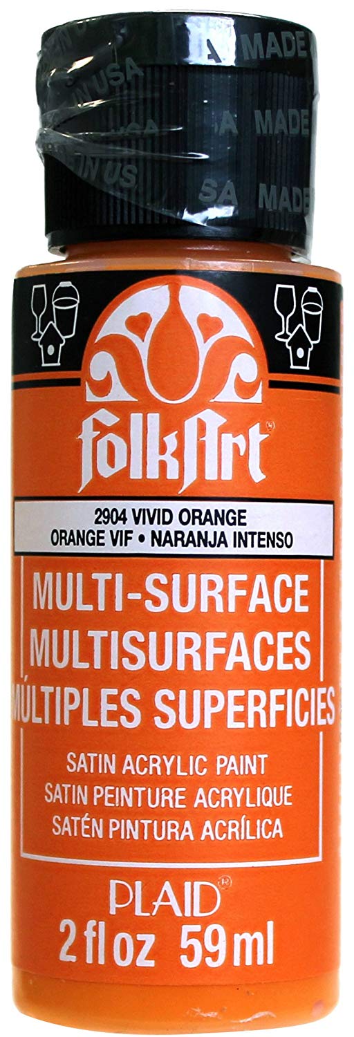 Folkart Multi-Surface Paint - Vivid Orange - Al Masam Stationery LLC Main image