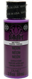 Folkart Neon Matte Acrylic Paints Neon Purple - Al Masam Stationery LLC