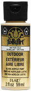 Folkart Outdoor Brush On - Metallic Pure Gold 2 Oz. - Al Masam Stationery LLC