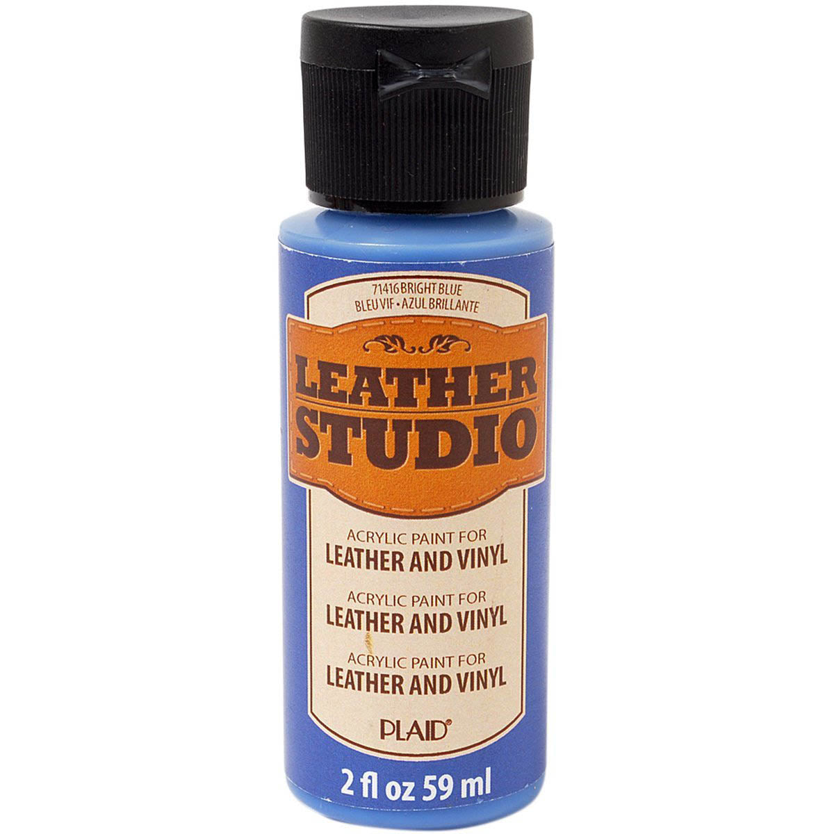 Leather Studio Paint Bright Blue 2 Oz. - Al Masam Stationery LLC Main image