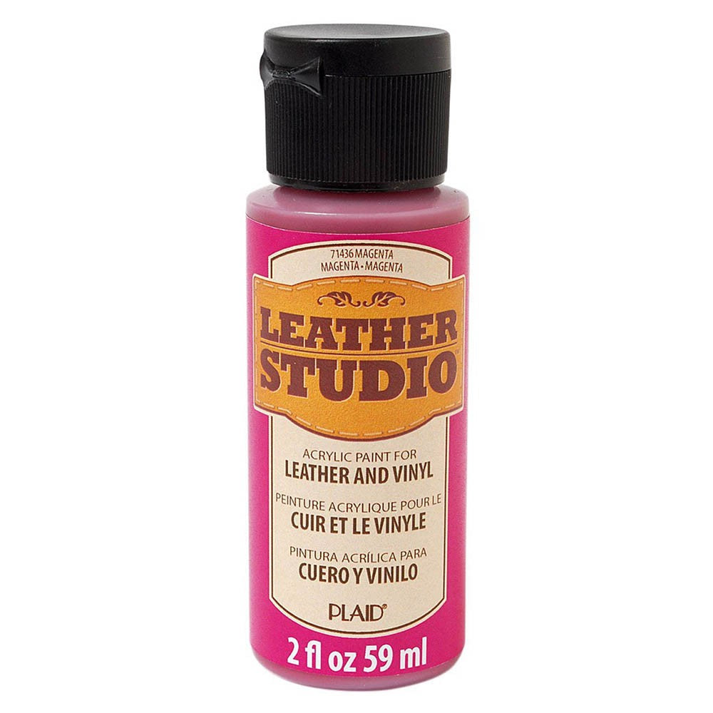 Leather Studio Paint Magenta 2 Oz. - Al Masam Stationery LLC Main image