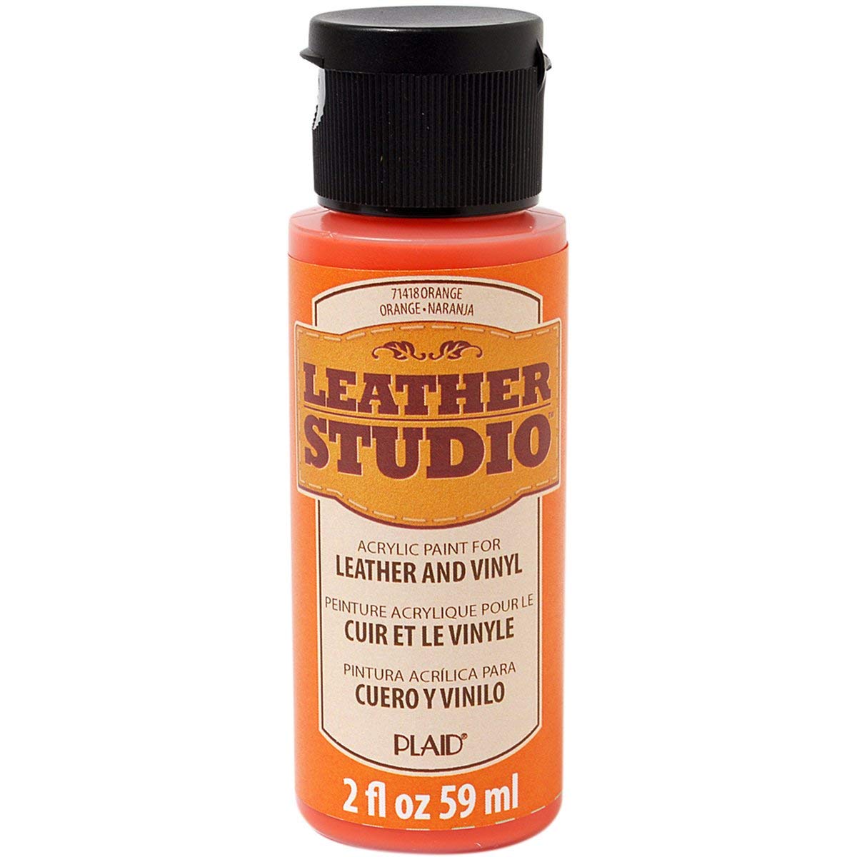 Leather Studio Paint Orange 2 Oz. - Al Masam Stationery LLC Main image