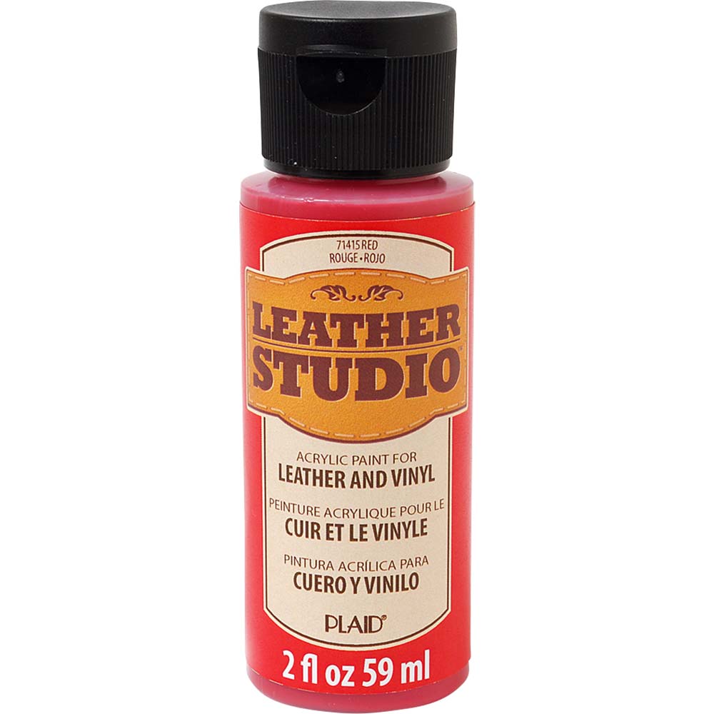 Leather Studio Paint Red 2 Oz. - Al Masam Stationery LLC Main image