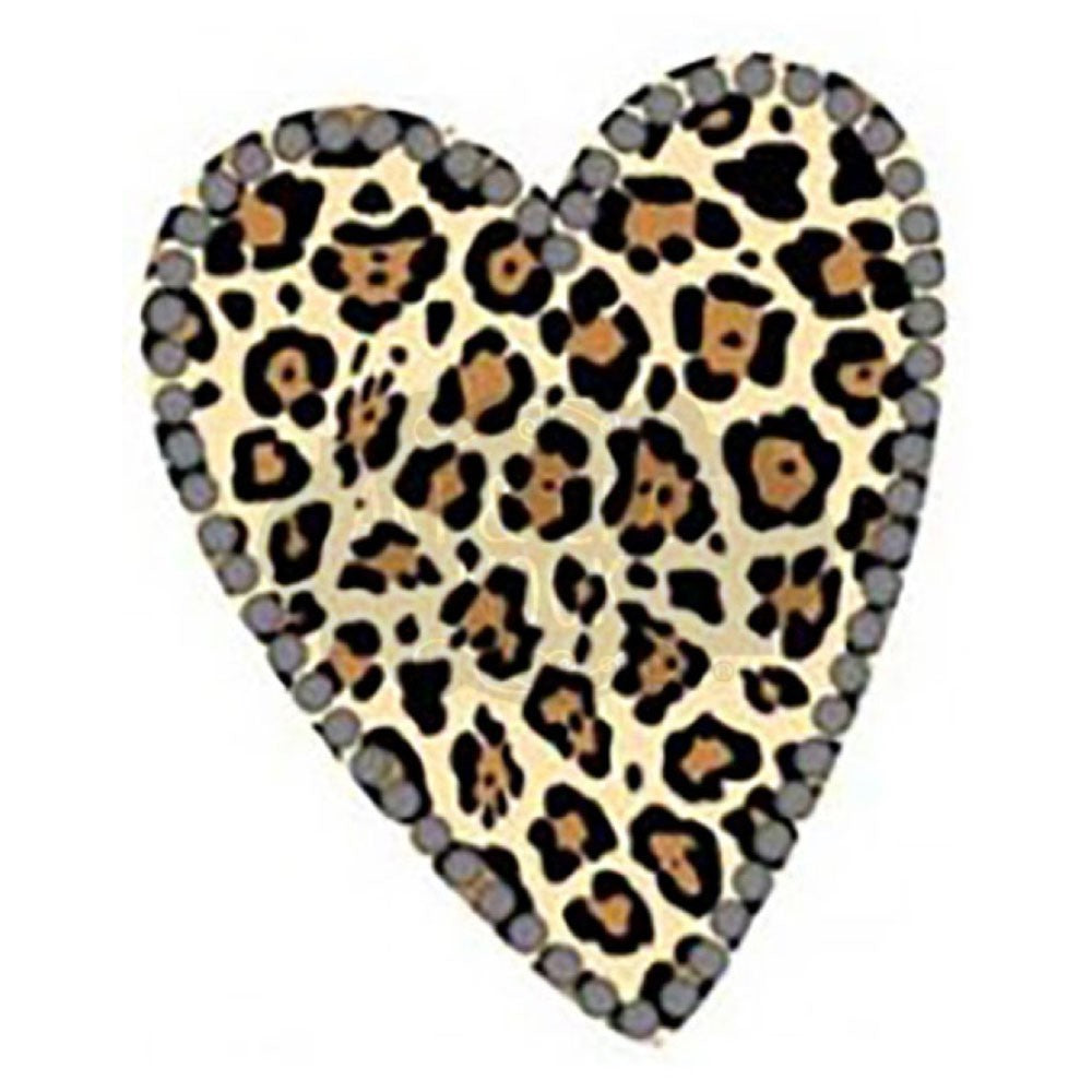 Fabric Iron On - Heart W/Nailheads - Al Masam Stationery LLC Main image